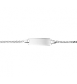 Zilver plaatarmbandje gourmet 13-15 cm - 3210845