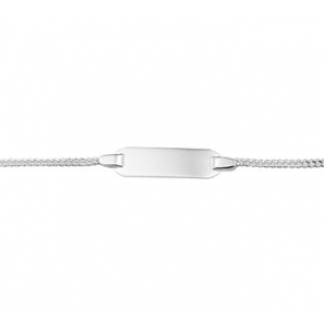 Zilver plaatarmbandje gourmet 13-15 cm - 3210845
