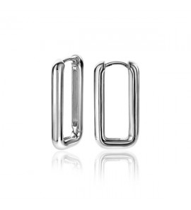 ZINZI zlv. klapcreolen rechthoek 24x3 mm - 3210906