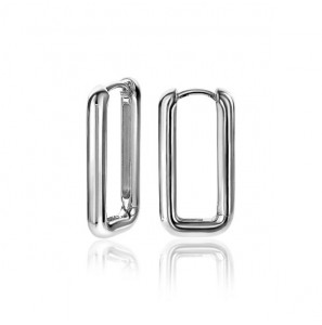 ZINZI zlv. klapcreolen rechthoek 24x3 mm - 3210906