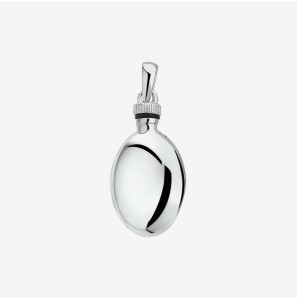 Zilver RH urn hanger ovaal 25x14.5 mm - 3211106