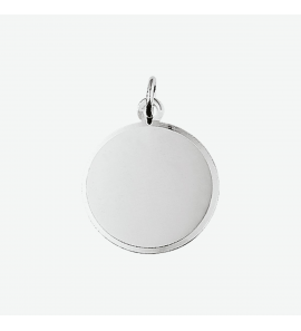Zilver graveerplaat rond 20 mm - 3211038