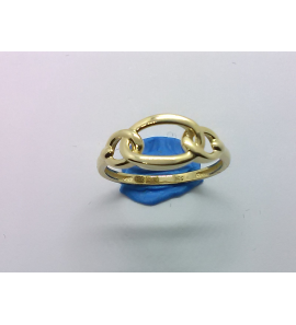 Goud dames ring figaro schakel mt. 17¢ - 3220390