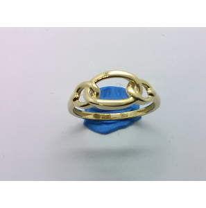Goud dames ring figaro schakel mt. 17¢ - 3220390