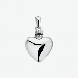 Zilver Urn hanger hart 17 mm - 3211110