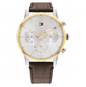 Tommy Hilfiger heren Sullivan stl/dbl leer br - 3211143