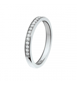 Zilver RH dames ring met zirkonia mt 17 - 3211180