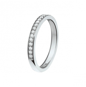 Zilver RH dames ring met zirkonia mt 17 - 3211180