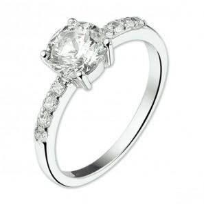 Zilver RH dames ring met zirkonia mt 17¥ - 3211182