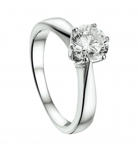 Zilver RH dames ring met zirkonia mt 17¥ - 3211183