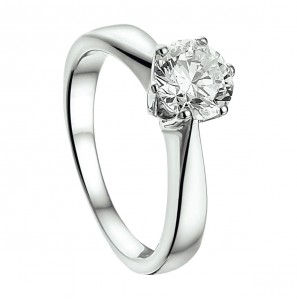 Zilver RH dames ring met zirkonia mt 17¥ - 3211183