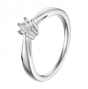 Zilver RH dames ring met zirkonia mt 17¥ - 3211185