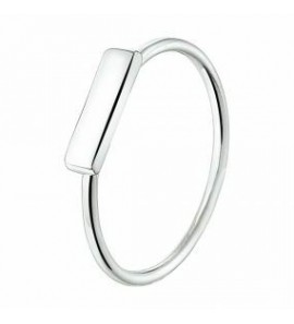 Zilver RH dames ring balkje mt 17¾ - 3211189
