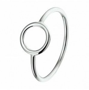 Zilver RH dames ring cirkel mt 17¥ - 3211190