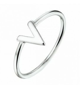 Zilver RH dames ring V mt 17¾ - 3211191