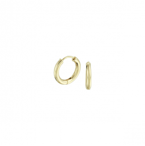 Goud klap-oorringen rond 2.5 mm 15 mm - 3211226