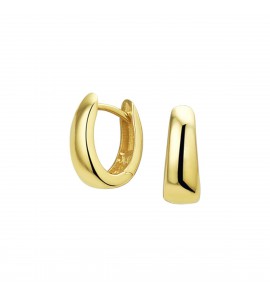 Goud klap-oorringen 4.5 mm 12 mm - 3211225