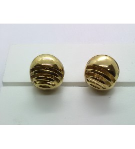 Sueno zilveren creolen gold-plated rond glans/open - 3161080