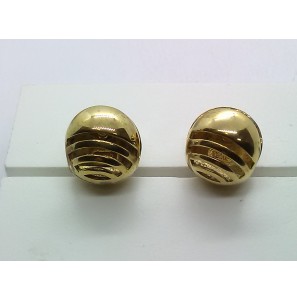 Sueno zilveren creolen gold-plated rond glans/open - 3161080