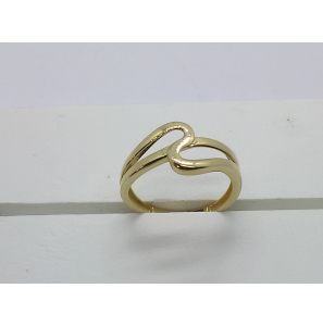 Goud dames ring fantasie open lus mt. 17 - 3211321