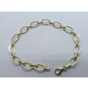 Goud armband ovaaljes 20 cm - 3211296