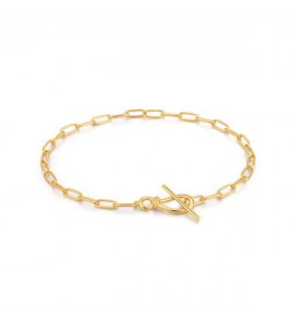 Ania Haie Knot T bar Bracelet M GP - 3211269