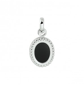 Zilver RH hanger met onix - 3211282