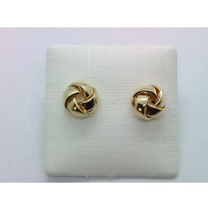 Goud bicolour oorknop Knoop 9 mm - 3211350
