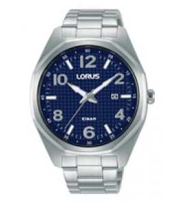 Lorus heren staal bracelet blauw 100m wr - 3211423