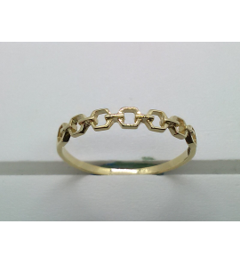 Goud dames ring fantasie mt. 18 - 3211401