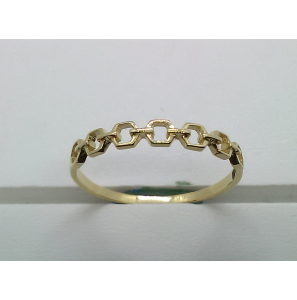 Goud dames ring fantasie mt. 18 - 3211401