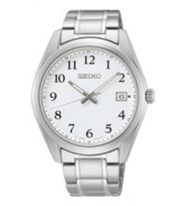 Seiko heren new link staal bracelet wit 100 mt wr - 3211473