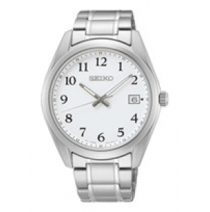 Seiko heren new link staal bracelet wit 100 mt wr - 3211473