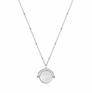 Ania Haie Sunbeam Emblem Silver Necklece M - 3211490