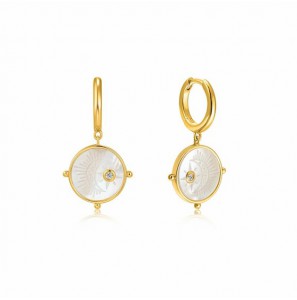 Ania Haie Moon Emblem Hoop Earring S - 3211493