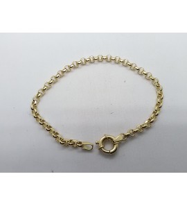 Goud armband jasseron 4 mm 19 cm - 3211504