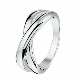 Zilver RH dames ring fantasie mt 17¥ - 3211528