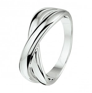 Zilver RH dames ring fantasie mt 17¥ - 3211528