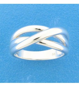 Zilver RH dames ring fantasie mt 17¾ - 3211529