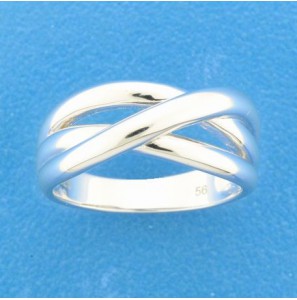 Zilver RH dames ring fantasie mt 17¾ - 3211529