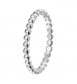 Zilver tienner ring met bolletjes mt. 15ƒ? - 3211552
