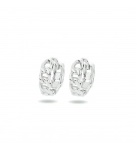 Zilver klap-oorringen schakelmoetief - 3211738