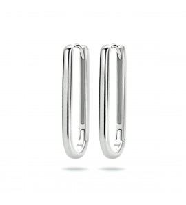 Zilver klap-oorringen 24x2 mm - 3211740