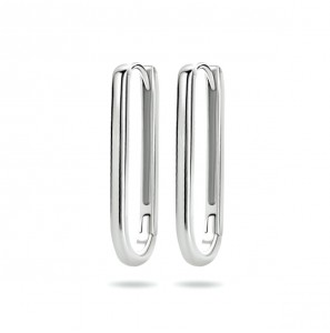 Zilver klap-oorringen 24x2 mm - 3211740