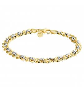 ZilGold Bicolor armband 6.2 mm gourmette schakel 19 cm - 3211612