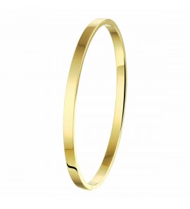 Zilgold bangle scharnier massief vlakke buis 4 x 60 mm - 3211614