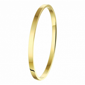 ZilGold bangle scharnier massief vlakke buis 4 x 60 mm - 3211614