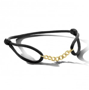 Armband satijn met goermetschakles 13-26 cm - 3211640