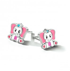 Zilver oorknoppen Olifant - 3211685