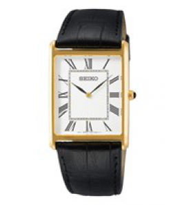 Seiko heren double zwart leer wit wr - 3211677